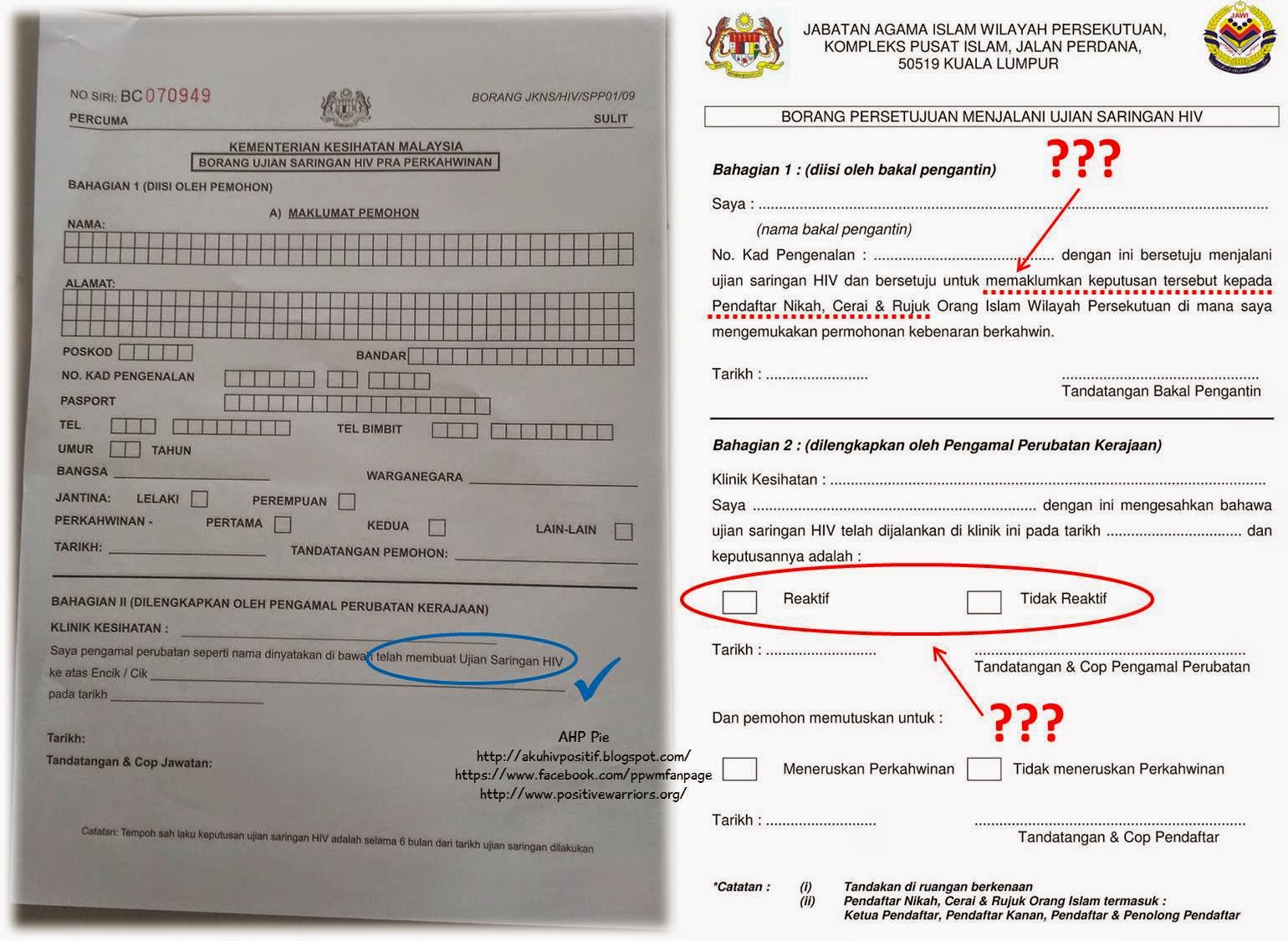 AKU HIV POSITIF: HIV: JANGAN SULITKAN PROSEDUR PERKAHWINAN 