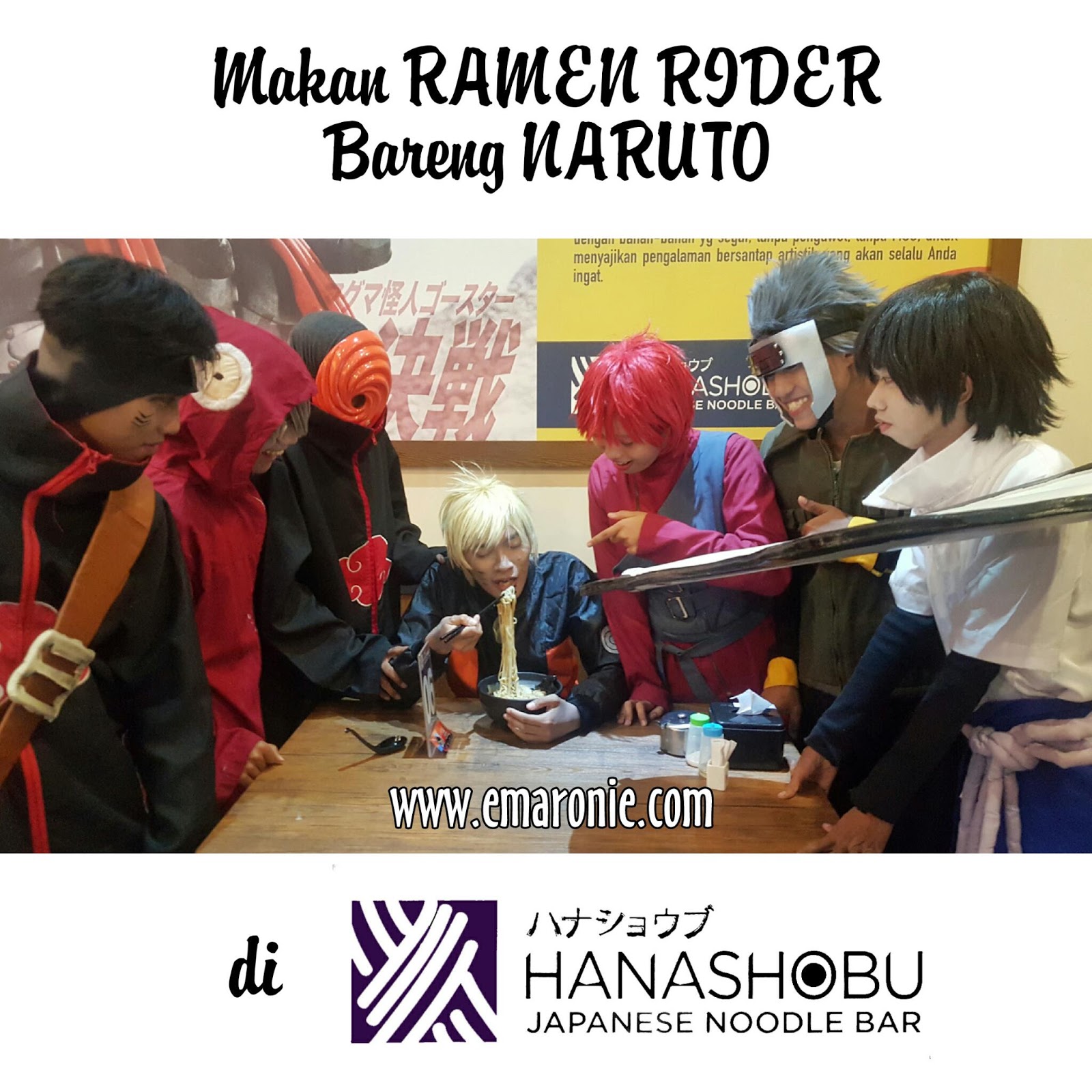 Makan Ramen Rider Bareng Naruto Di Hanashobu Japanese Noodle Bar