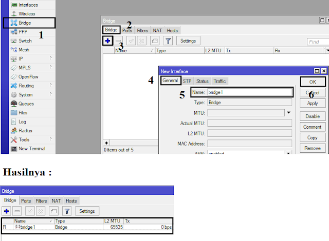 Cara Setting Bridge Pada MikroTik