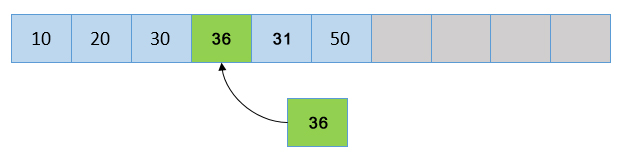 Array insertion