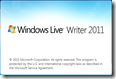 Splash Screen do Windows Live Writer