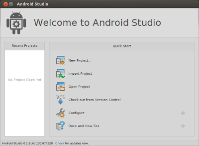 Android Studio installed successful