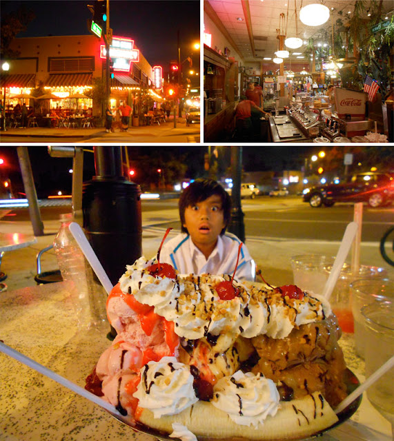 Fair Oaks Pharmacy banana split, South Pasadena