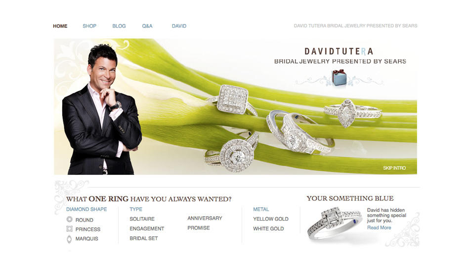 Tutera 39s new line of premium engagement rings and wedding bands features 