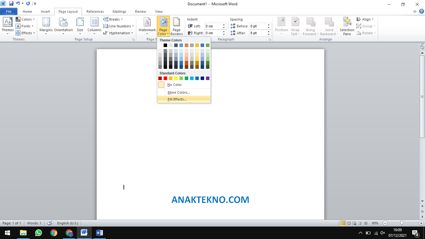 Cara Mengubah Background Kertas Dengan Gambar di Word