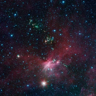 estrelas recém-nascidas expelem jatos de poeira