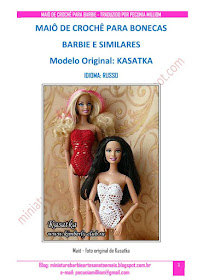 Maiô de Crochê Para Barbie  PAP - Passo a Passo Completo
