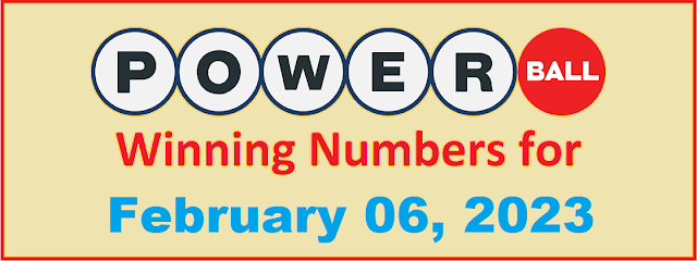 PowerBall Winning Numbers for Monday, February 06, 2023