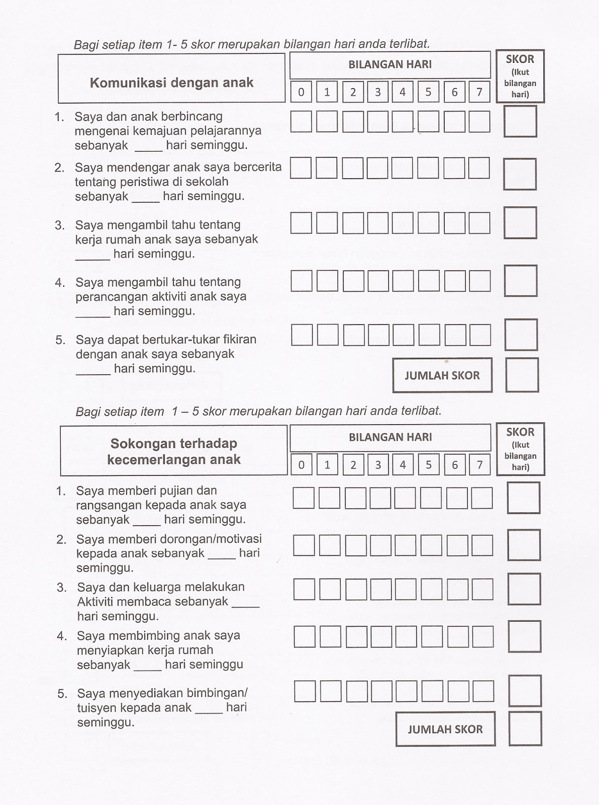 Contoh Borang Soal Selidik Guru - Hontoh