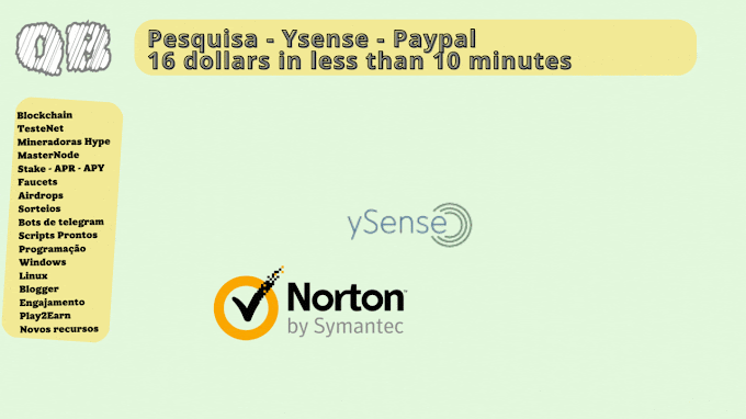 Pesquisa - Ysense - Paypal - 16 dollars in less than 10 minutes