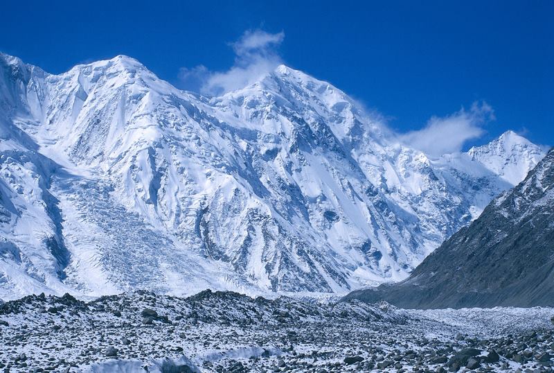 mountain peak in Batura Muztagh & Batura Glacier. Highest mountain peak in Pakistan. Mountain Peaks In Gojal valley Hunza