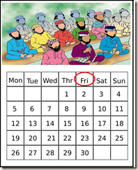 jumuah calendar