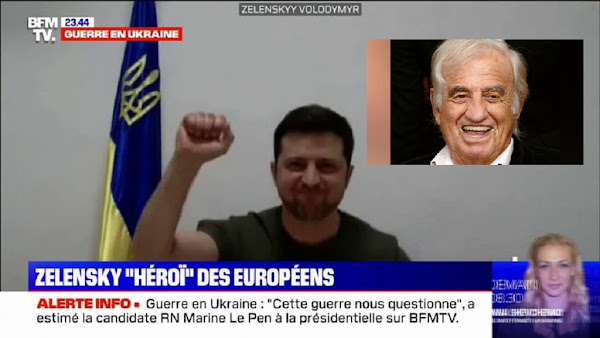 [VIDEO 🔴] UKRAINE ⚡️: L'étonnant clin d’oeil de Volodymyr Zelensky à Jean-Paul Belmondo face aux parlementaires