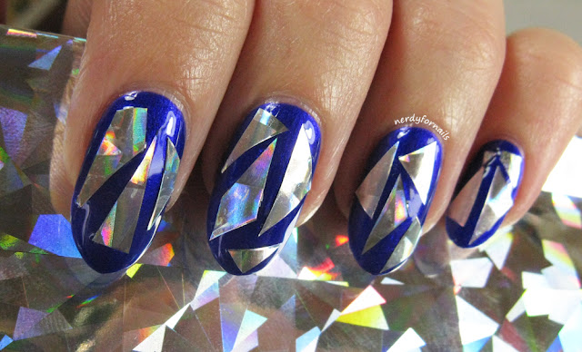 Broken Glass Nail Art with Sinful Colors Let's Talk