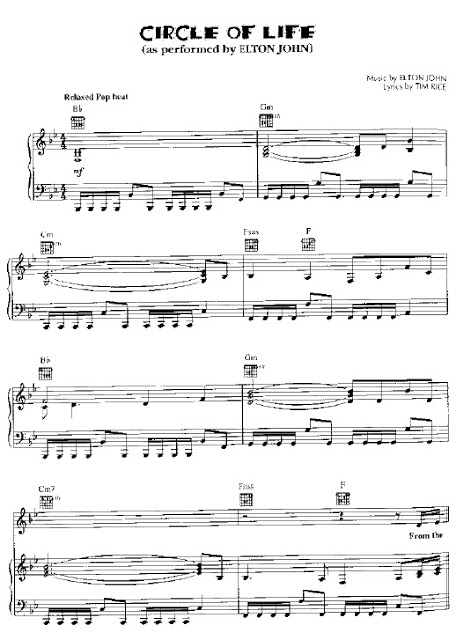 Partitura Piano Elton John