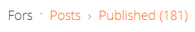 Blogger post count in new interface