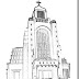 colorear Virgen del Carmen de Maipú y templo