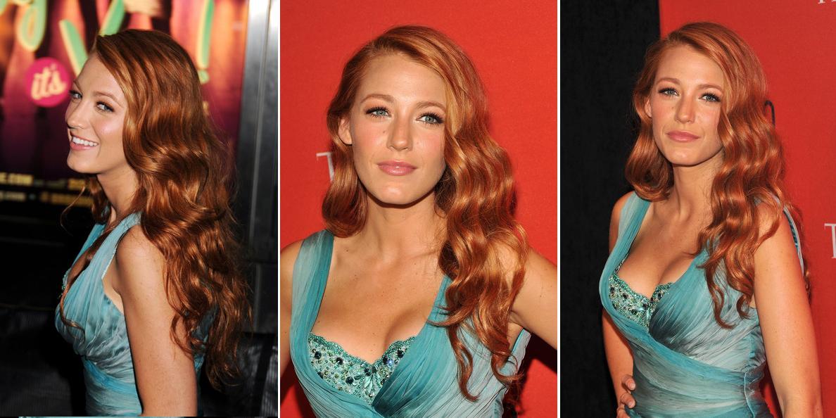 Blake Lively's New Red Hair Blake Lively appeared at the Time 100 Gala in