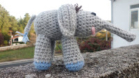 Patrón elefante de crochet amigurumi