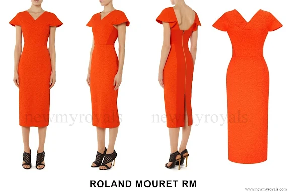Princess Charlene wore Roland Mouret Dunmore Dress - Spring Summer 2016 