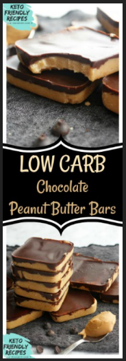 Low Carb Chocolate Peanut Butter Bars Recipe