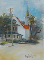 painting of church copyright nancy moskovitz