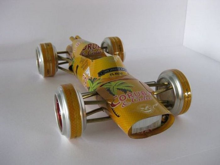 Cars from beer cans