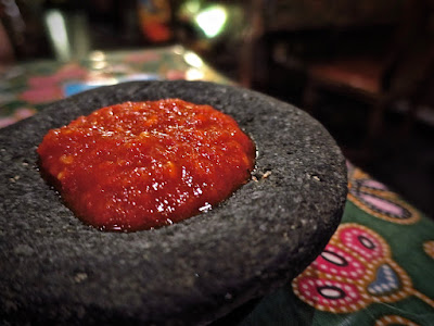 Cumi Bali, sambal belachan