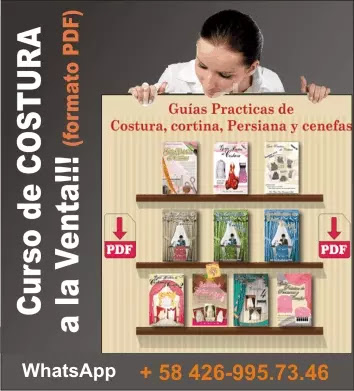 Libros de costura, cortinas, persianas