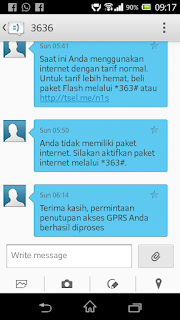 Cara mematikan GPRS telkomsel