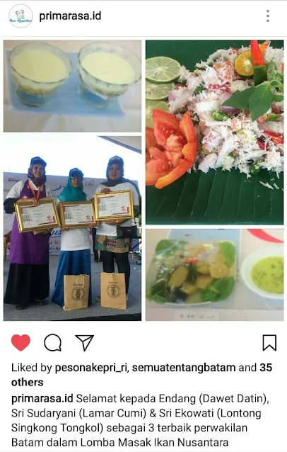 Pemenang Lomba Masak Ikan Nusantara Batam