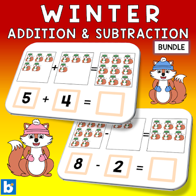 Winter Addition & Subtraction Math