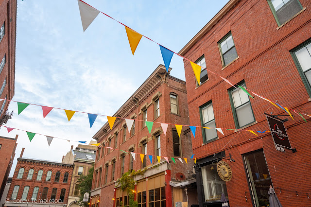 Portland, Maine USA Old Port Milk Street photo by Corey Templeton.