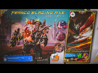 Script Skin ML Franco BLAZING AXE Full Effect