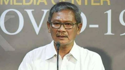 Foto: Achmad Yurianto. Indonesia Wajibkan Semua Warga Pakai Masker Kain saat Keluar Rumah.