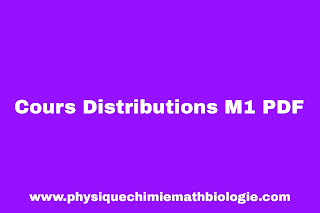 Cours Distributions M1 PDF
