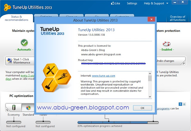 Download TuneUp utilities 2013 v13.0.3000.138 + Keygen Full Version
