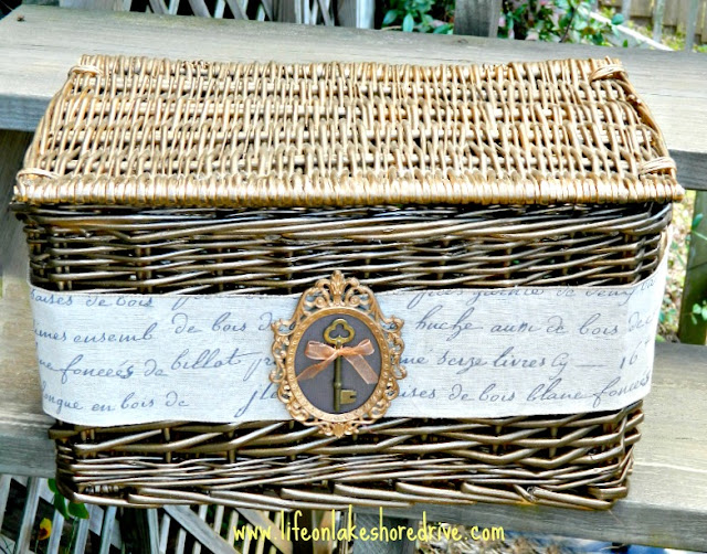 Decorative Wicker Storage Basket Makeover