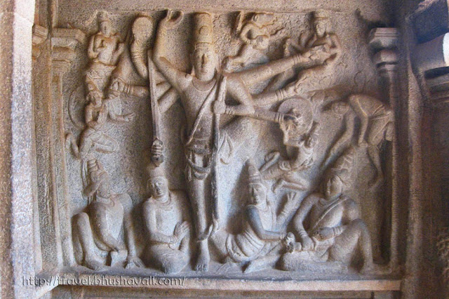 Trivikrama Panel, Sculptures of Mahabalipuram