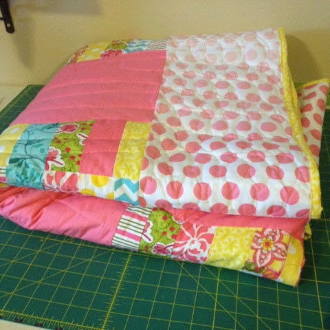 Easiest Quilt Binding Method Ever binding with clear thread