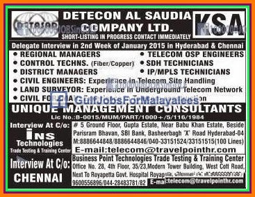 Detecon Al Saudia Company LTD. KSA Job Vacancies