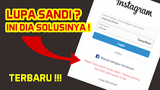 Lupa Sandi Akun Instagram