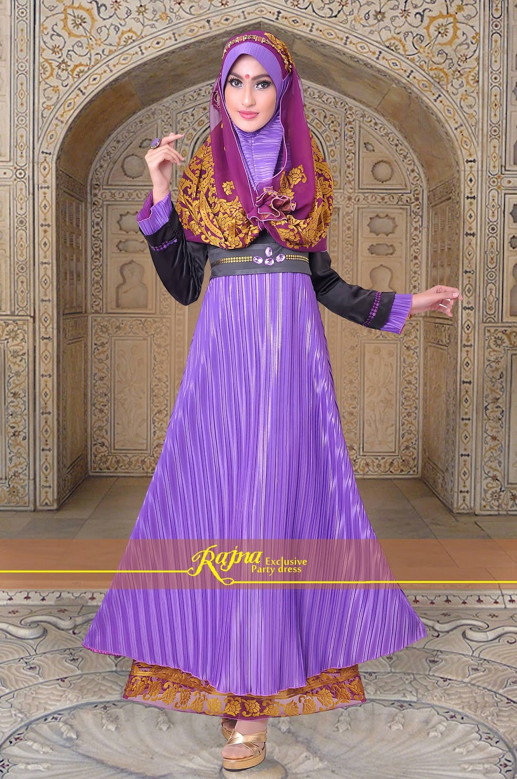 Model Baju Gamis Pesta Terbaru 2016