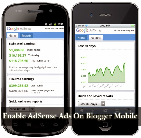 AdSense for Blogger mobile