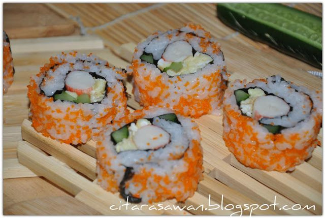Sushi Telur Ikan /Tobiko Sushi ~ Resepi Terbaik