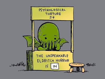Meme de humor sobre Schulz y Lovecraft