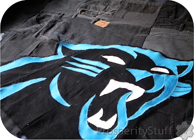 ProsperityStuff Panthers Jeans Quilt layout