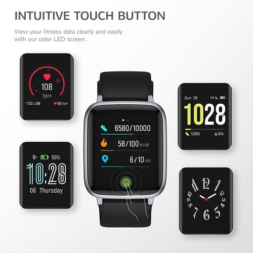 Letsfit 1.3 Inch Color Screen Step Counter Smartwatch