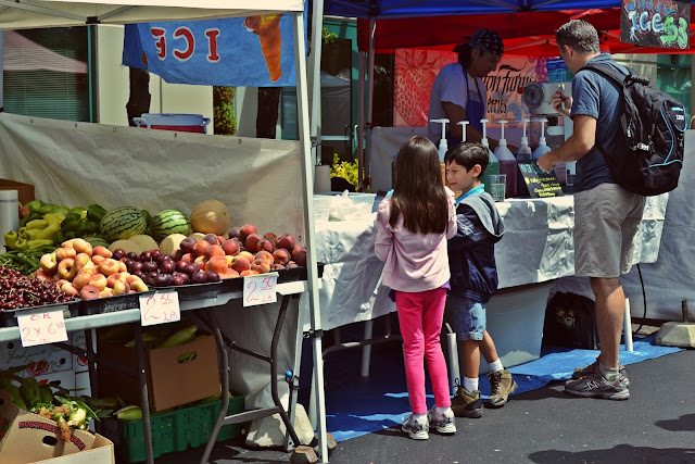 summer, seattle, fruit, farmer's market, lifestyle, snowcones, fremont