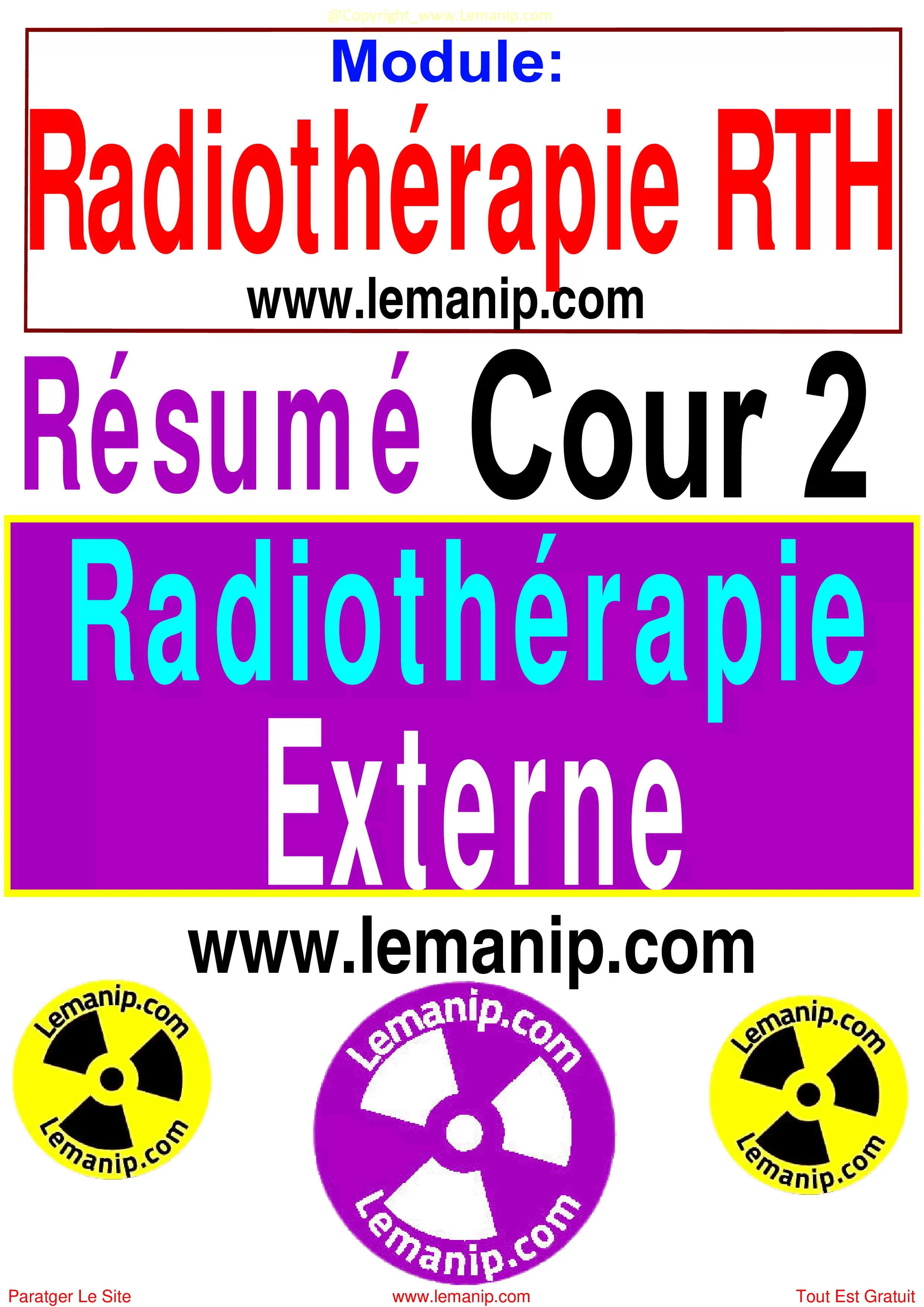 Module Radiothérapie RTH